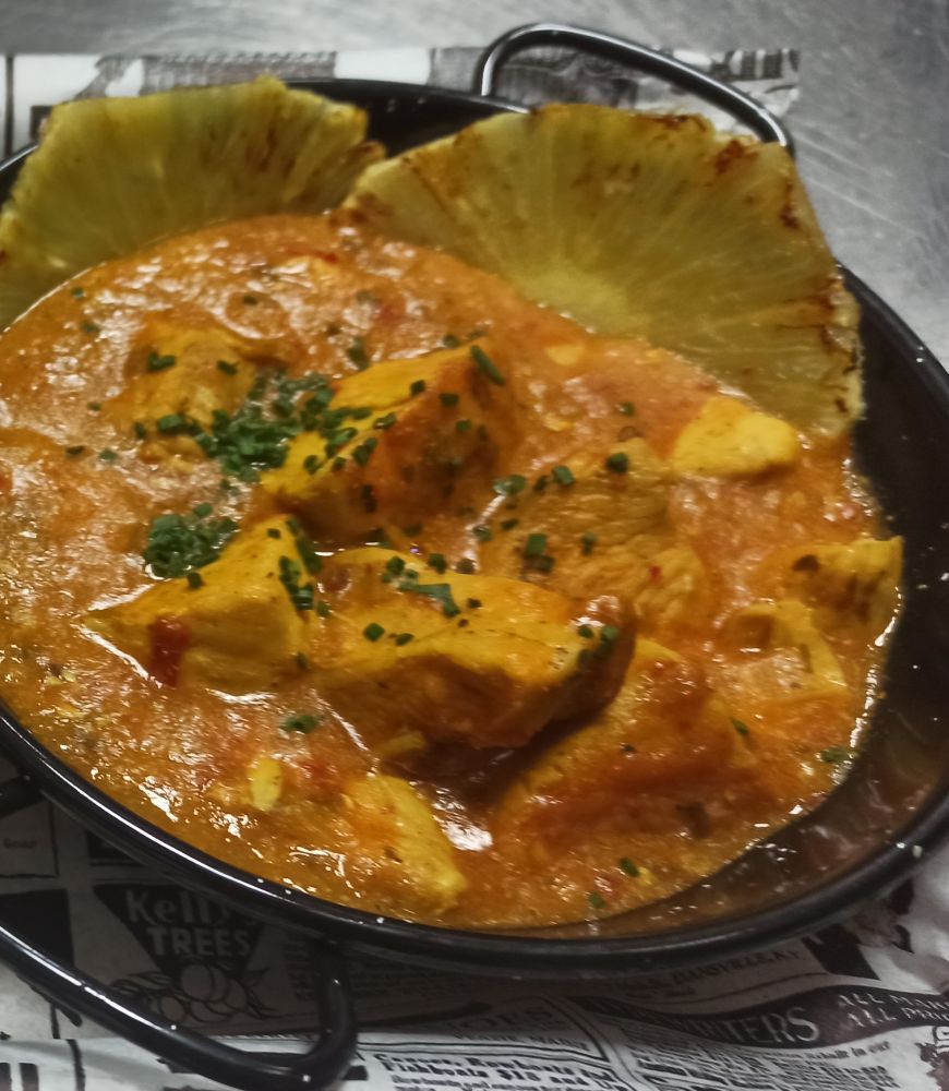 Pollo al curry.