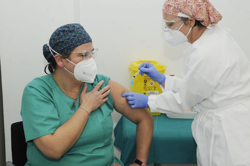 Centro de vacunación del Hospital Mateu Orfila