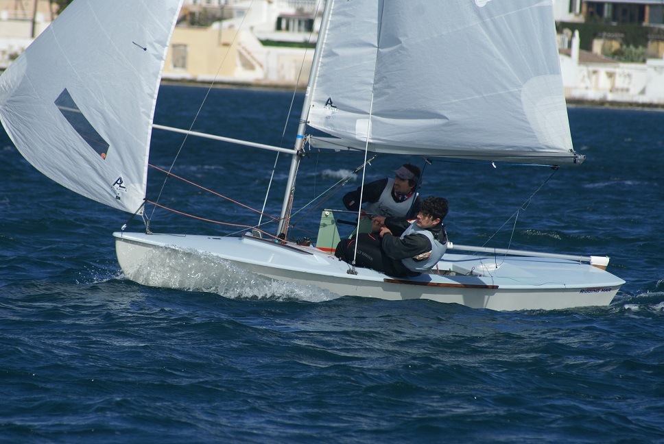 Jordi Triay y Cristian Vidal, en la regata.