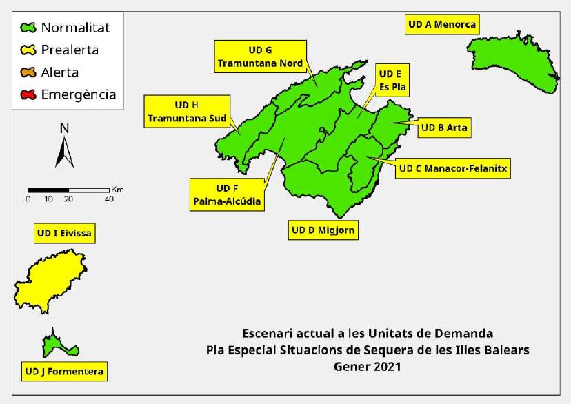 Las reservas hídricas de las Illes Balears se mantienen en el 62%