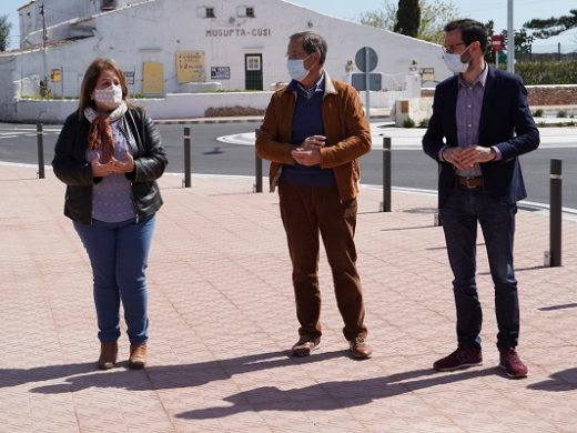 (Fotos y vídeo) Una nueva rotonda en Sant Climent