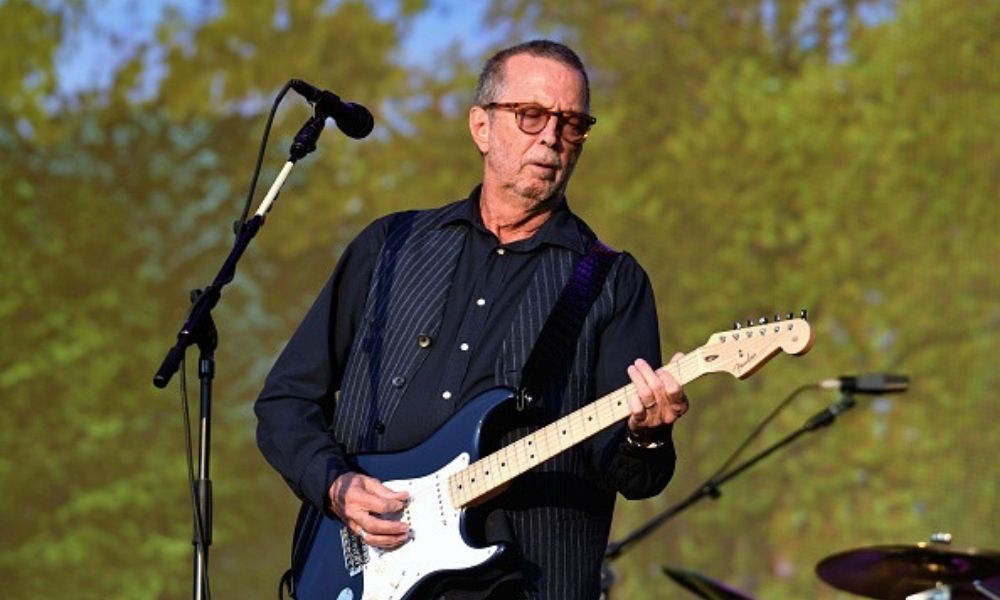 Eric Clapton durante un concierto.