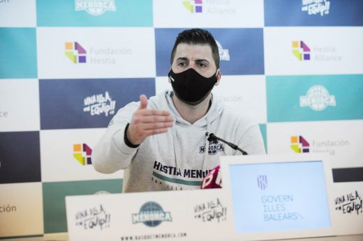 Javi Zamora, durante su presentación (Foto: Tolo Mercadal)