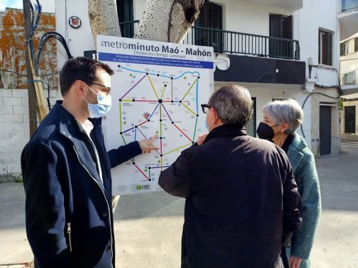 Primer Metrominuto instalado en la Plaza Explanada de Maó