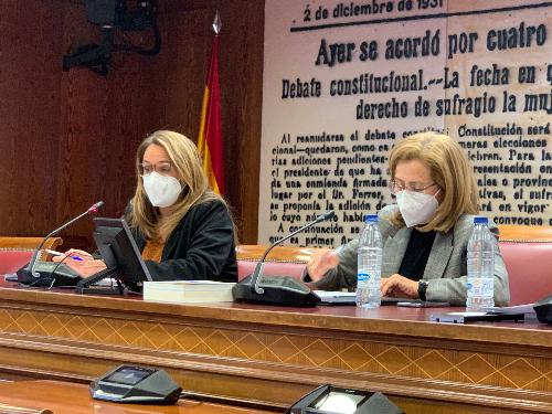 Susana Mora, durante su intervención.