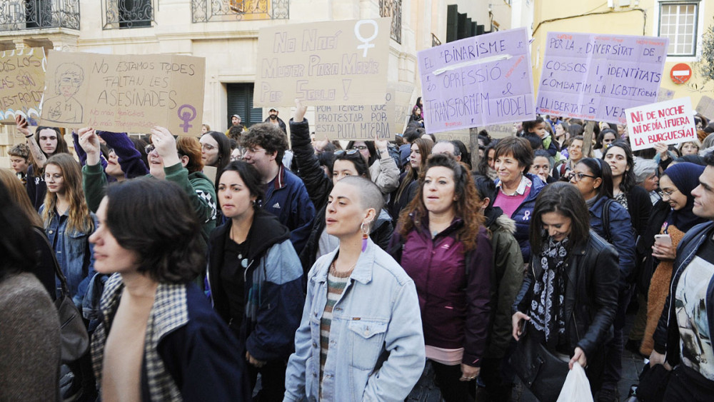 Manifestación del 8-M de 2019.