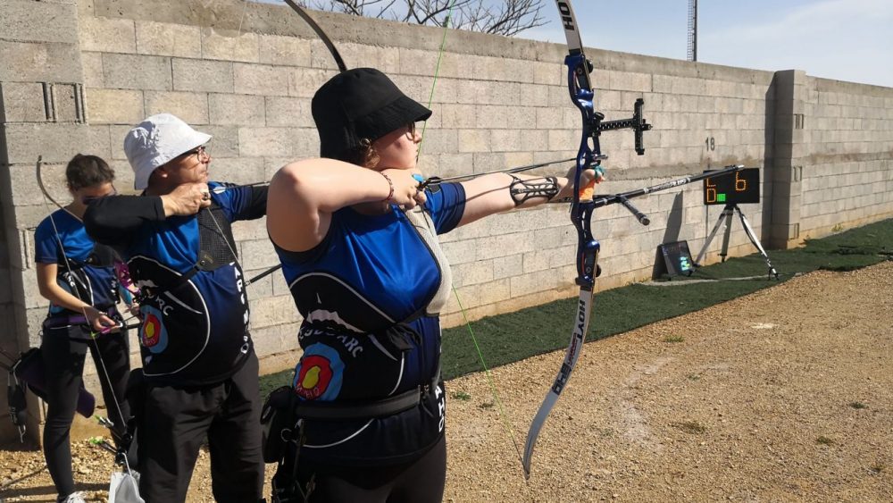 Lia Tolmie, en un momento de la competición.