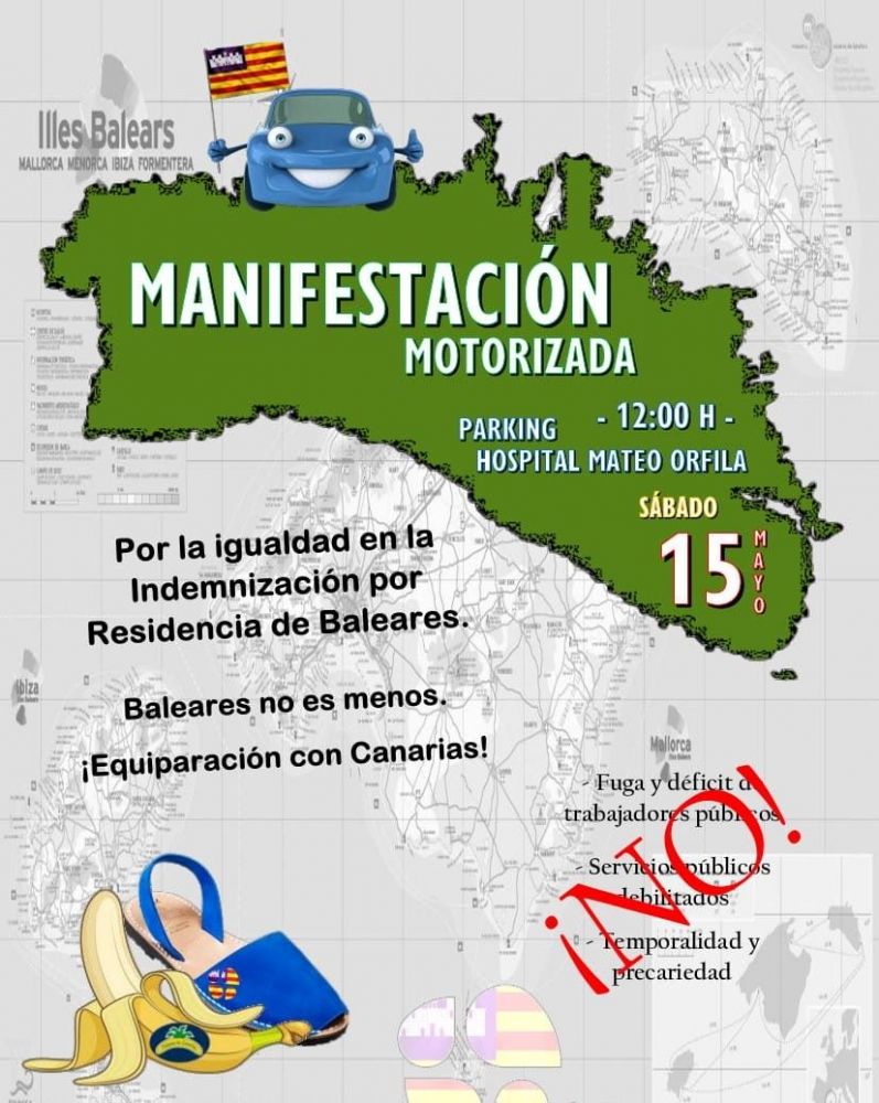 Cartel de la convocatoria de manifestación