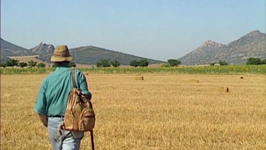 Labordeta y su mochila.