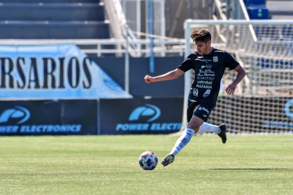 Andreu Hernández, en un partido con la Peña.