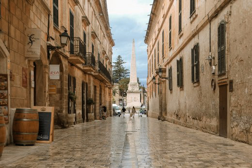 Chubascos en la zona de Ciutadella esta tarde y mañana sábado (Foto: C.R.)