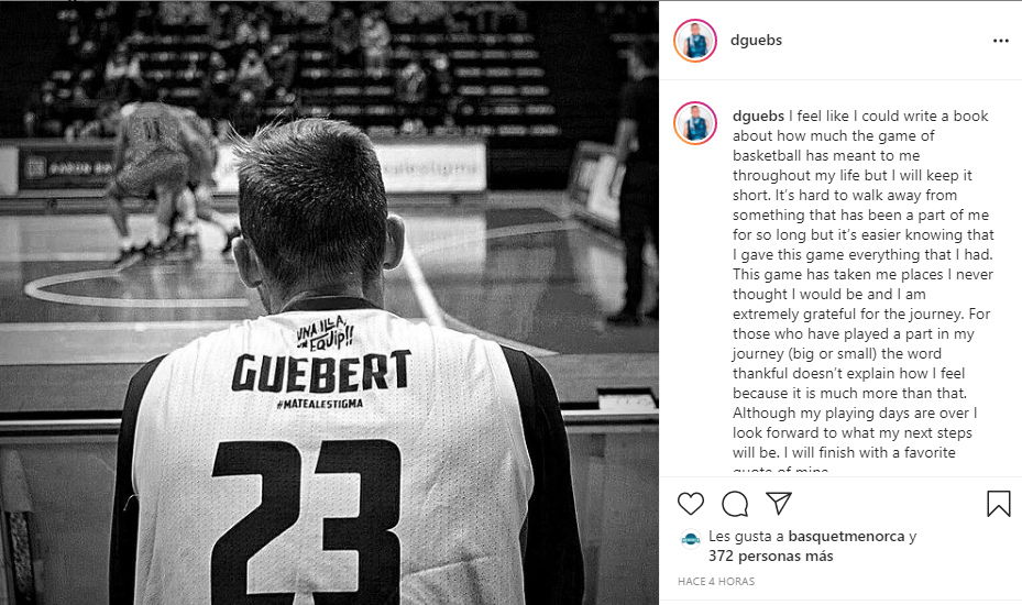 Comunicado del jugador en Instagram.