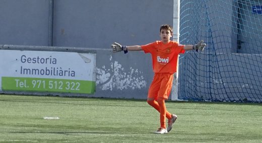 Josep Mercadal, en un partido del Mallorca.