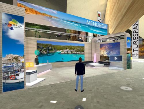 Imagen del stand virtual de Menorca.