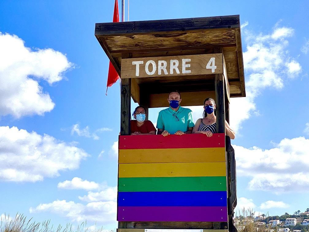 Imagen de la torre con los nuevos colores.