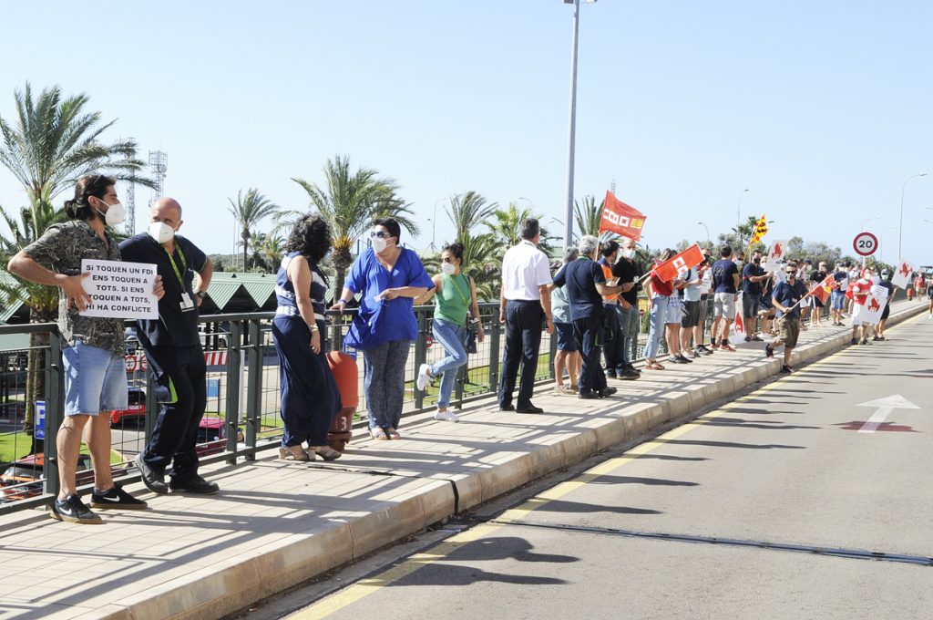 Imagen de la concentración celebrada este viernes (Foto: Tolo Mercadal)