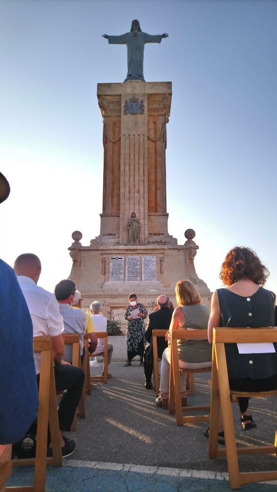 Imagen del memorial en Monte Toro.