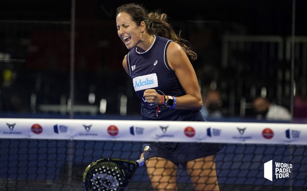 Gemma Triay celebra un punto (Foto: World Padel Tour)