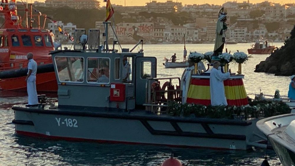 Imagen de archivo de la procesión del Carmen en Maó (Foto: Tolo Mercadal)