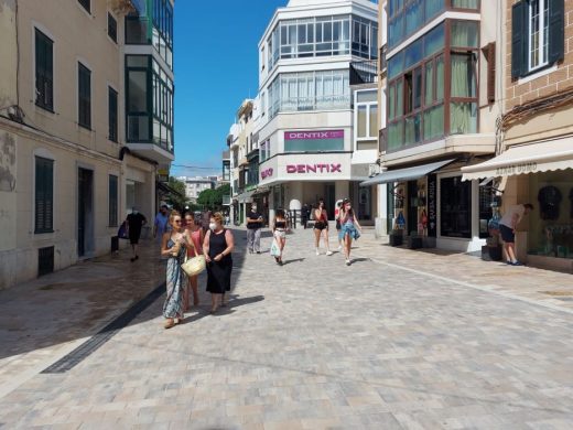 (Fotos) La imagen de la nueva zona peatonal de Maó