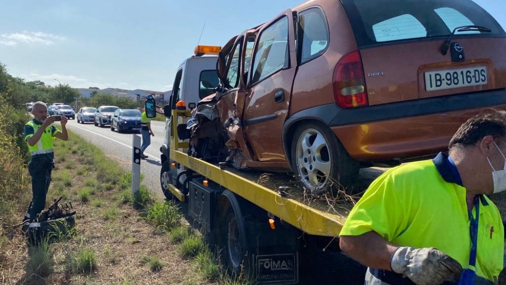 Imagen de uno de los coches afectados (Fotos: Tolo Mercadal)