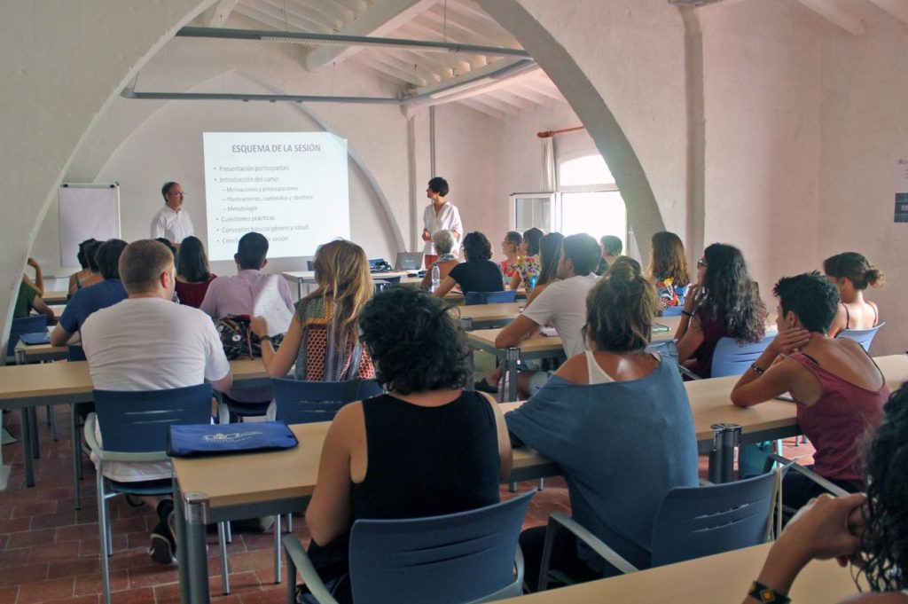 Imagen de archivo de un aula de la Escola de Salut Pública en el Lazareto