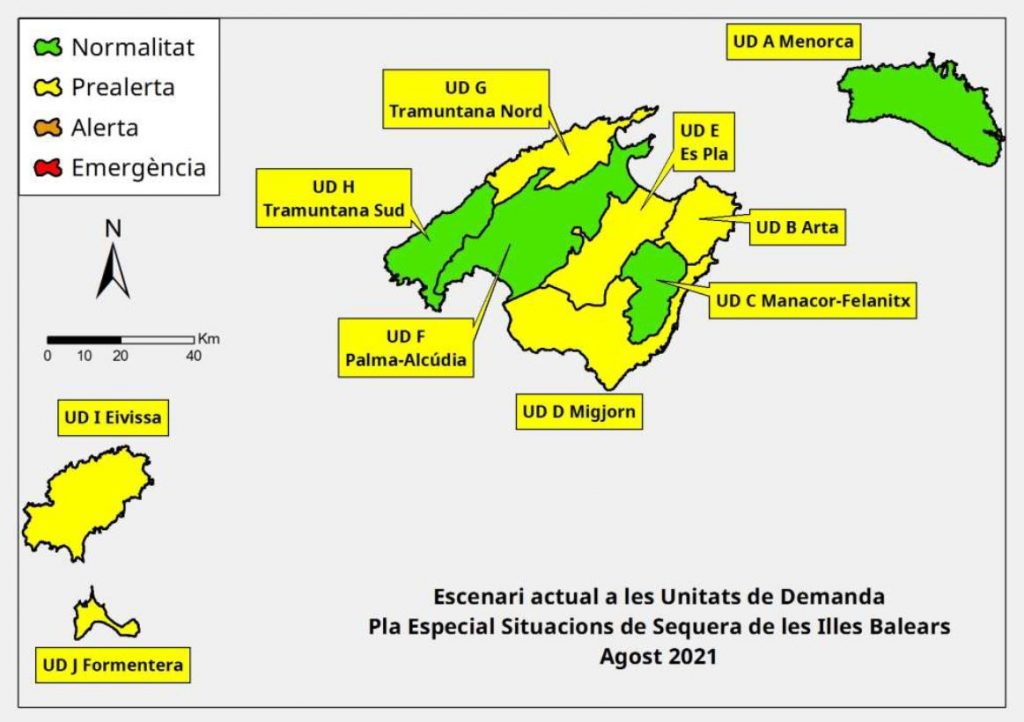 Menorca es la única isla de Baleares que se encuentra en un escenario de normalidad