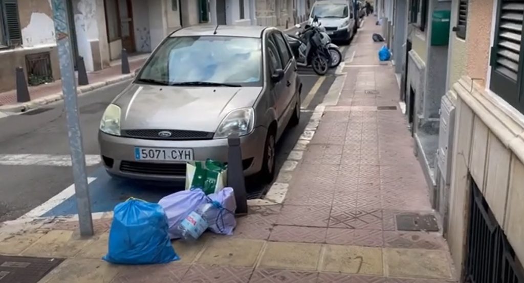 Así se encontraba Maó esta mañana