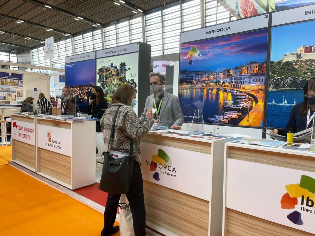 Stand de Menorca en la feria francesa.