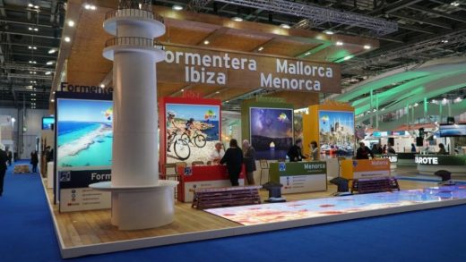 Imagen del stand de Menorca en la WTM de 2021