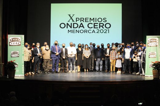 Imagen de la ceremonia de entrega de premios Onda Cero Menorca  del año pasado