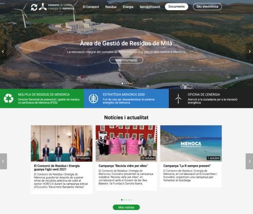 Portada de la nueva web