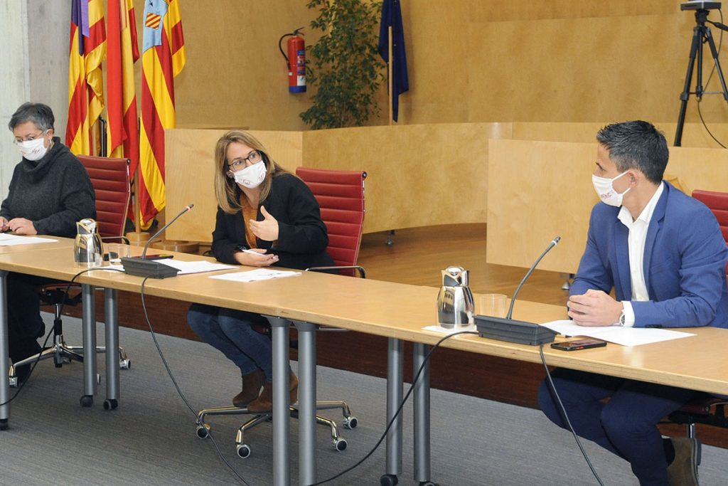 Una imagen de la presentación de los presupuestos (Foto: Tolo Mercadal)