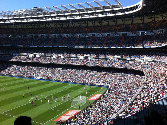 Estadio Santiago Bernabéu.