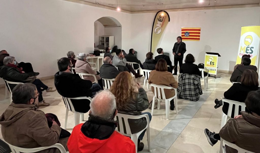 Imagen del acto celebrado por Més per Menorca