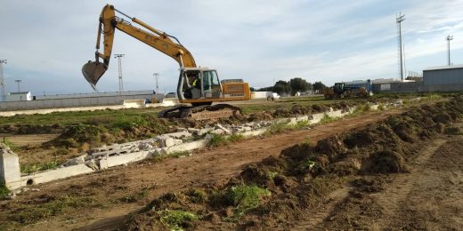 Inicio de las obras en Bintaufa.