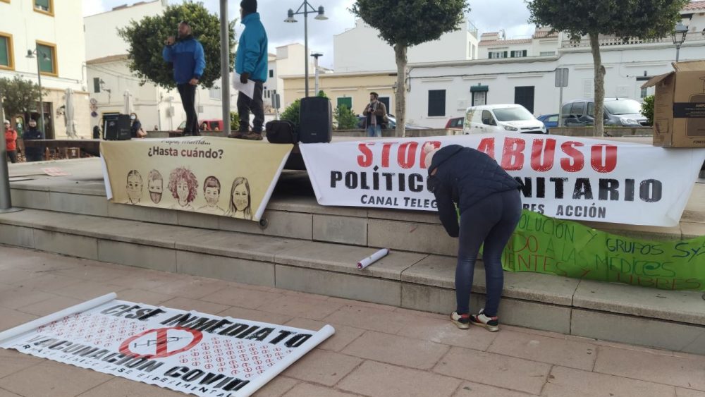 Imagen de la concentración que se llevó a cabo hace un par de semanas (Foto: Menorcaaldia)