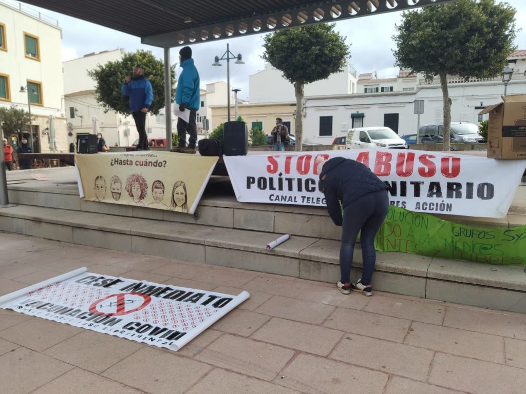 Imagen de la concentración que se llevó a cabo hace un par de semanas (Foto: Menorcaaldia)