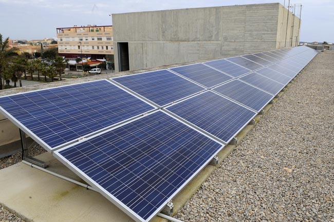 Placas solares en el Consell.