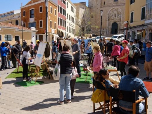 (Fotos) “Sonart”: arte, música y pintura en el corazón de Maó