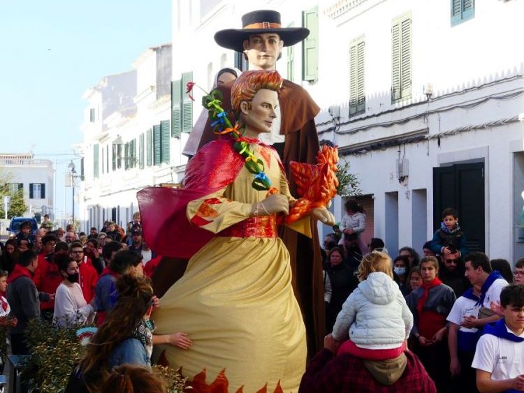 Joan Flametes recorrió las calles de Sant Lluís