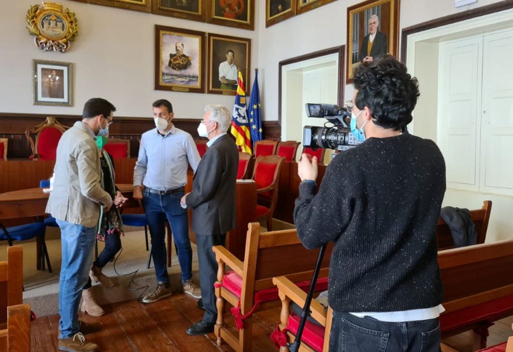 Imagen de la rueda de prensa celebrada este lunes en Maó