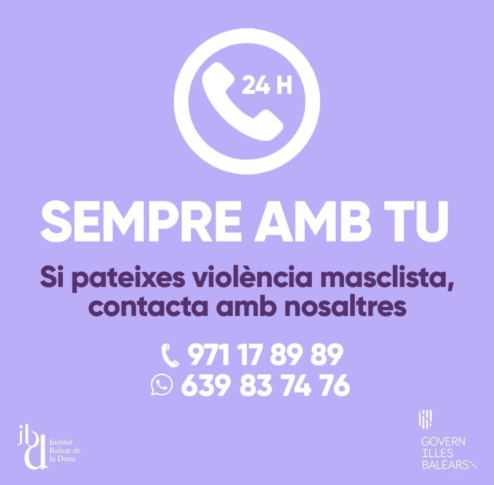 Cartel editado por el Institut Balear de la Dona