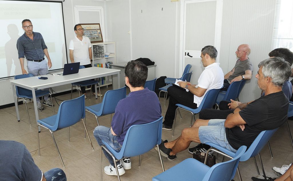 Oscar Cano y Vicente Martínez, en una de las sesiones de trabajo (Foto: Tolo Mercadal)