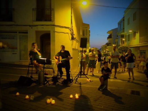 Ambiente a la luz de las velas en Alaior