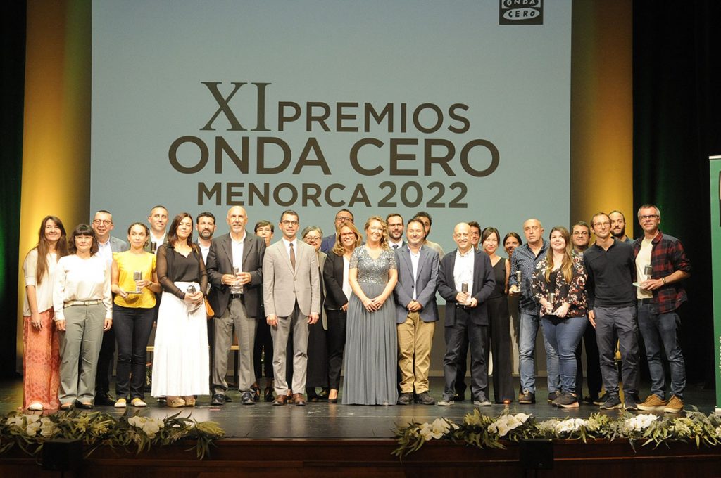 Imagen de la ceremonia de entrega de premios Onda Cero Menorca del año pasado.