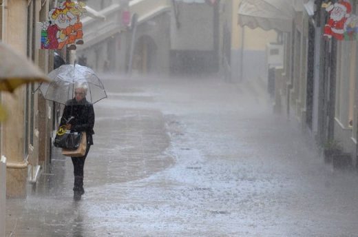 Las precipitaciones podrían ir acompañadas con fango.