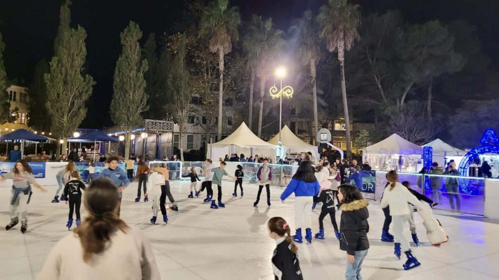 Pista de hielo sintética.