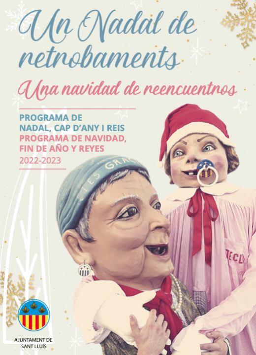 Portada del programa navideño de Sant Lluís. FUENTE.- Ayto. Sant Lluís