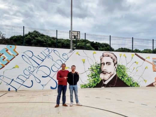 (Fotos) El CEIP Àngel Ruiz i Pablo de Es Castell estrena mural